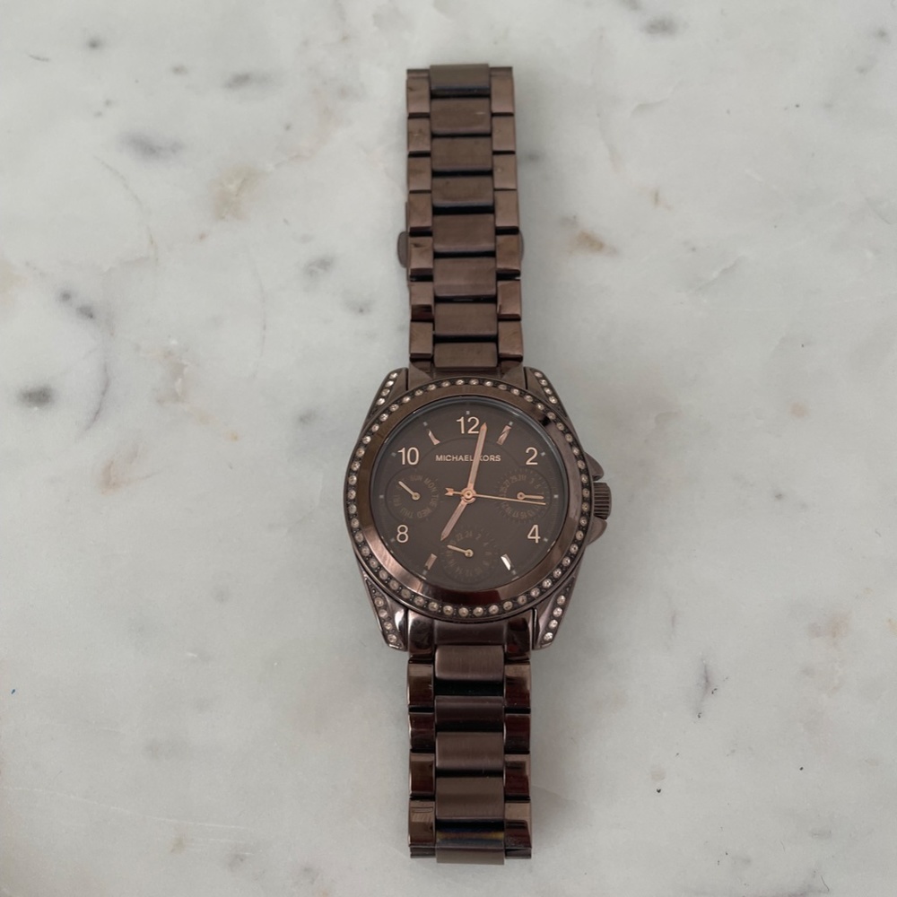 Michael Kors Blair Multi-Function Expresso Watch